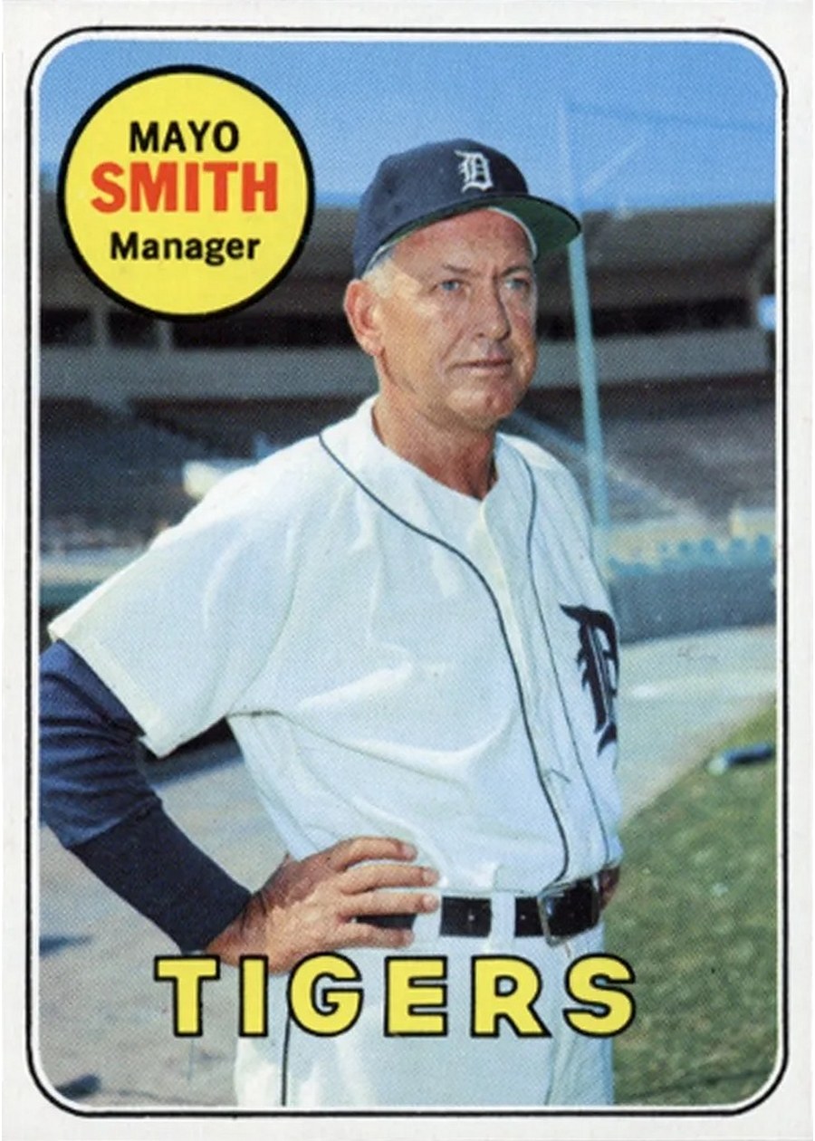 1969 Topps #40 Mayo Smith, Detroit Tigers