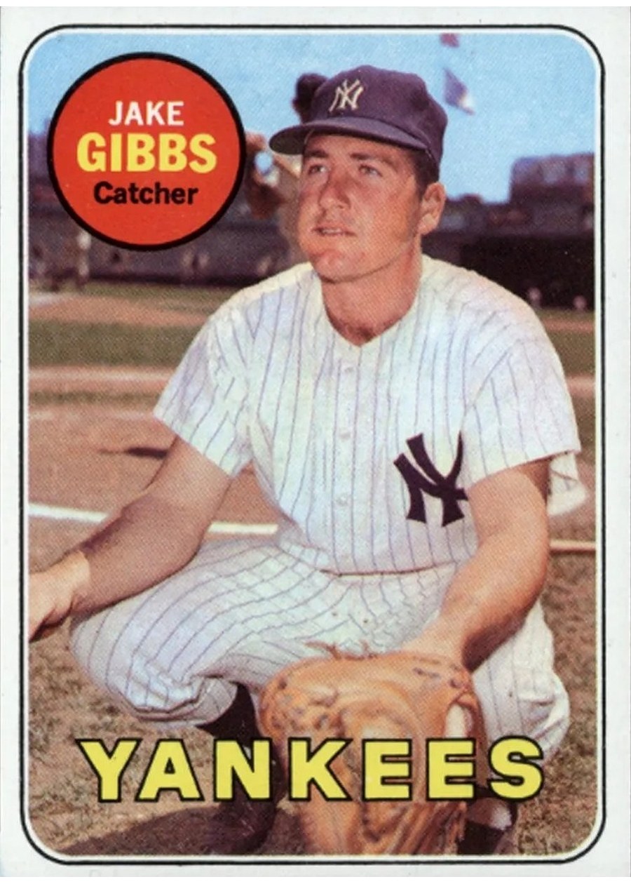 1969 Topps #401 Jake Gibbs, New York Yankees