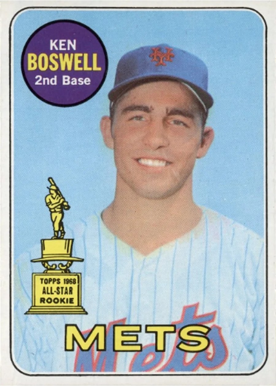 1969 Topps #402 Ken Boswell, New York Mets