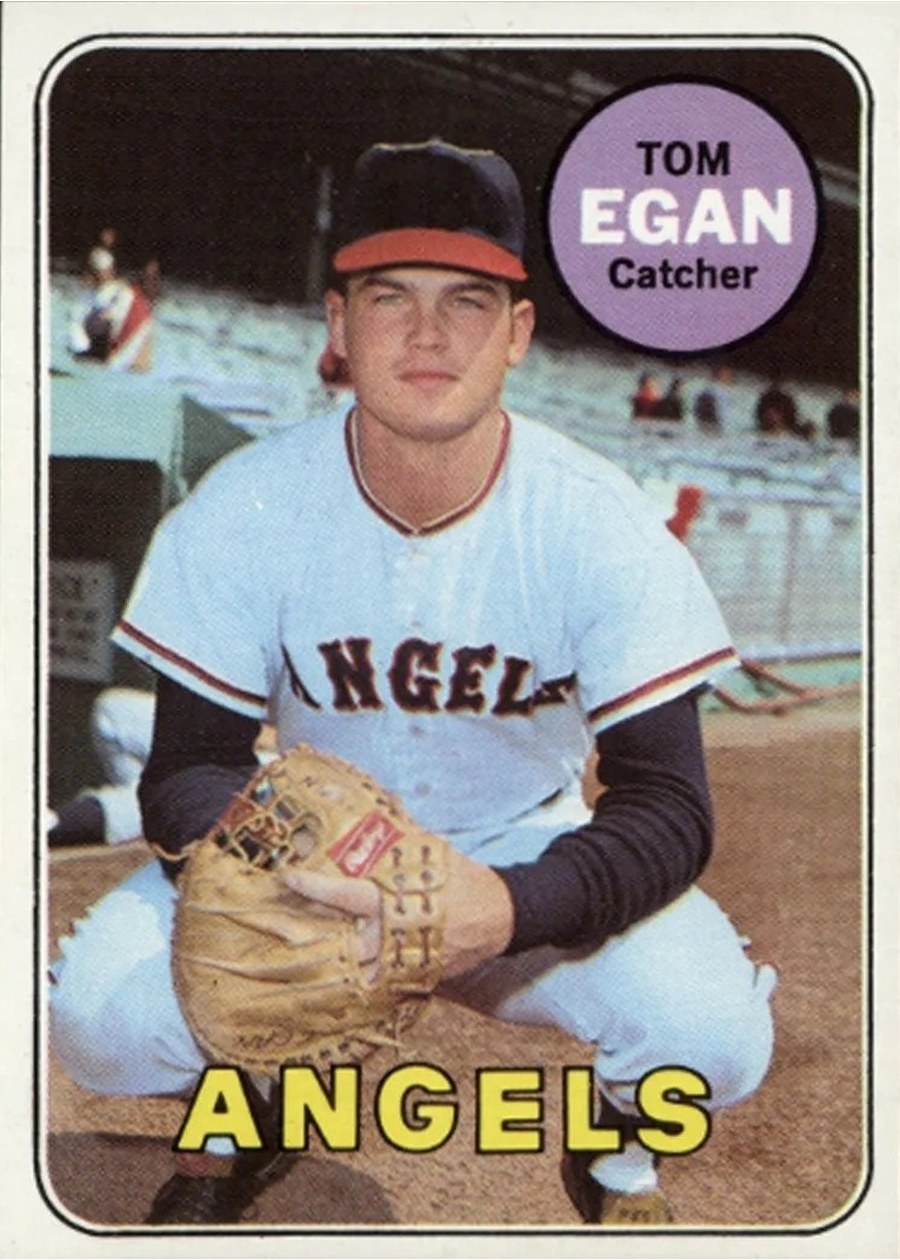1969 Topps #407 Tom Egan, California Angels