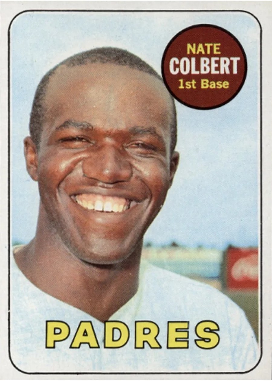 1969 Topps #408 Nate Colbert, San Diego Padres