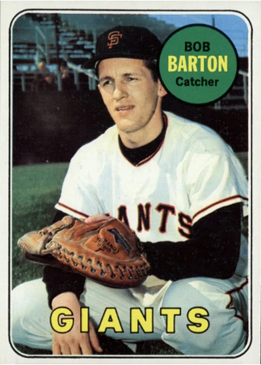 1969 Topps #41 Bob Barton, San Francisco Giants