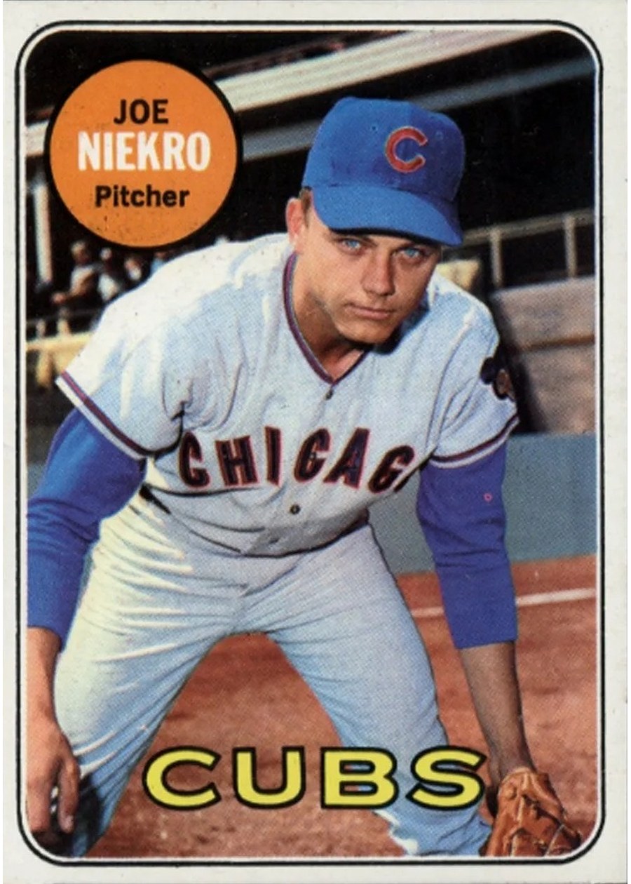 1969 Topps #43 Joe Niekro, Chicago Cubs