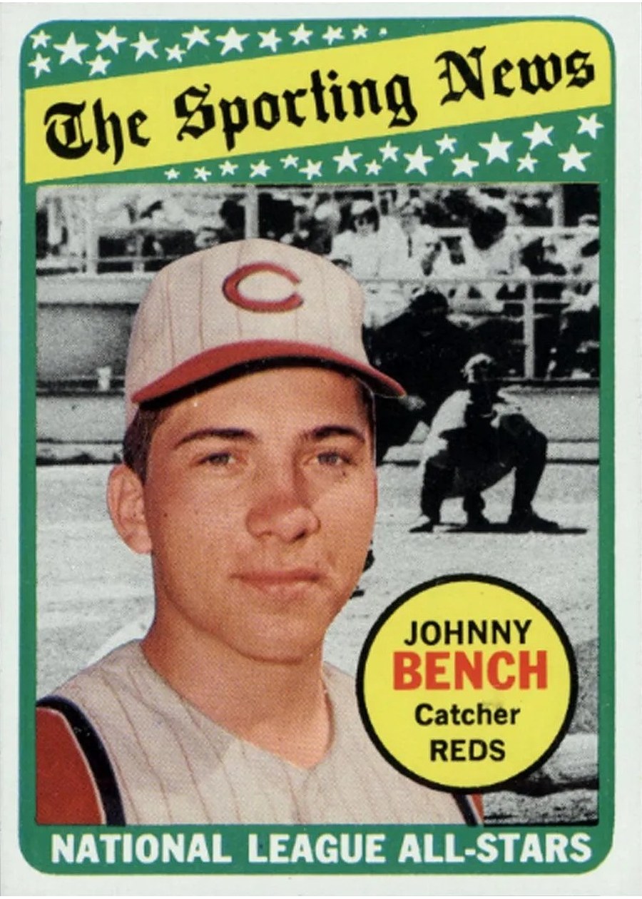 1969 Topps #430 Johnny Bench, Cincinnati Reds