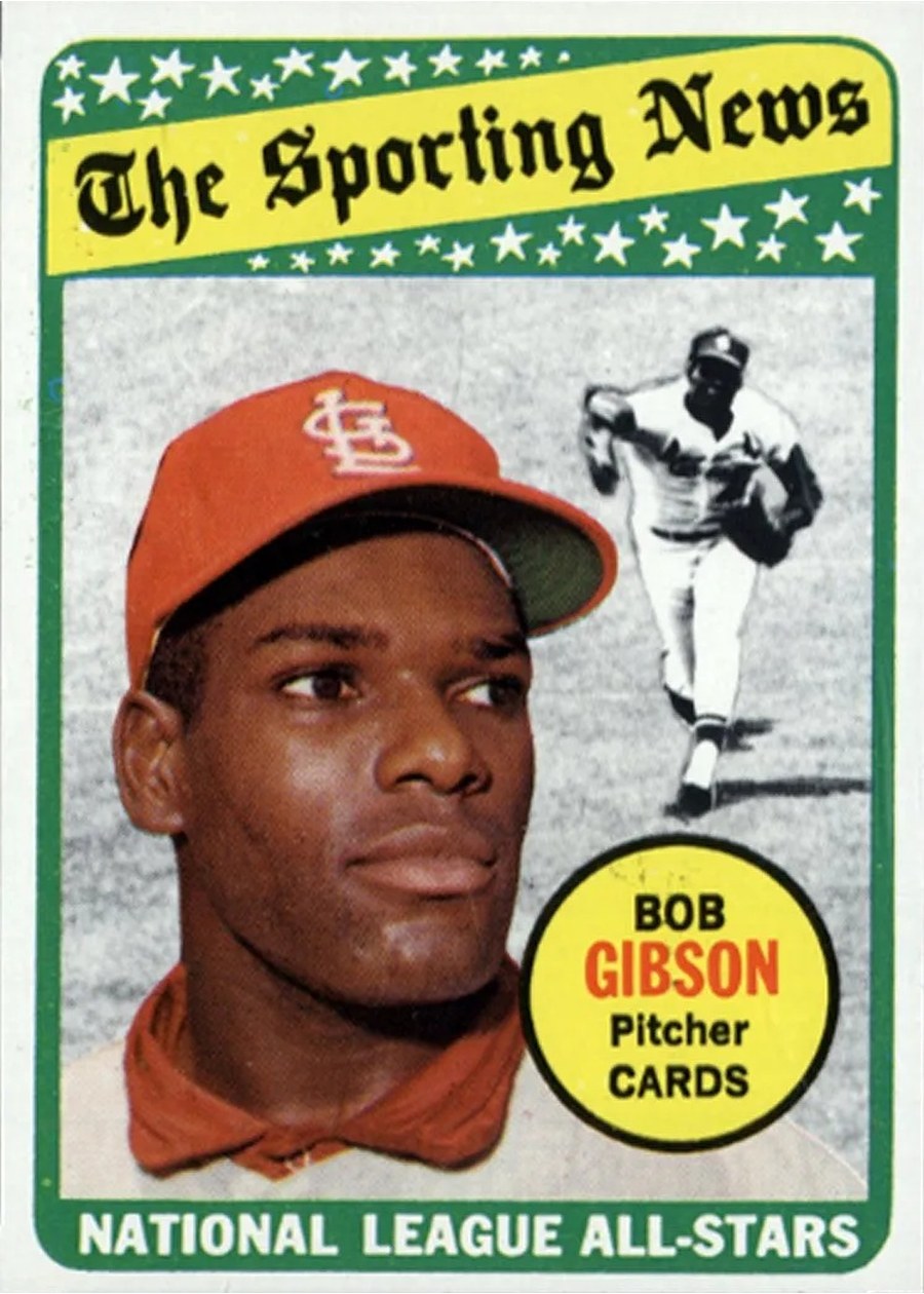 1969 Topps #432 Bob Gibson, St. Louis Cardinals