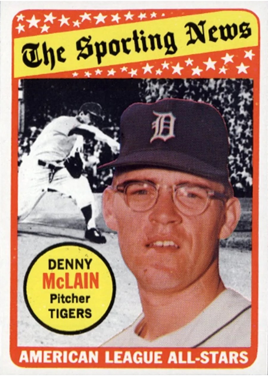 1969 Topps #433 Denny McLain, Detroit Tigers