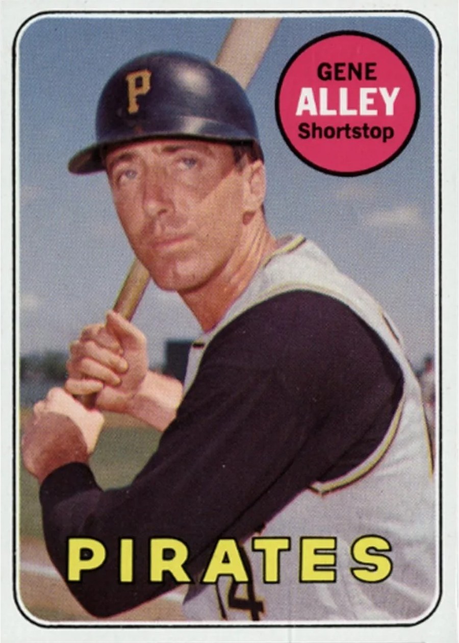 1969 Topps #436 Gene Alley, Pittsburgh Pirates