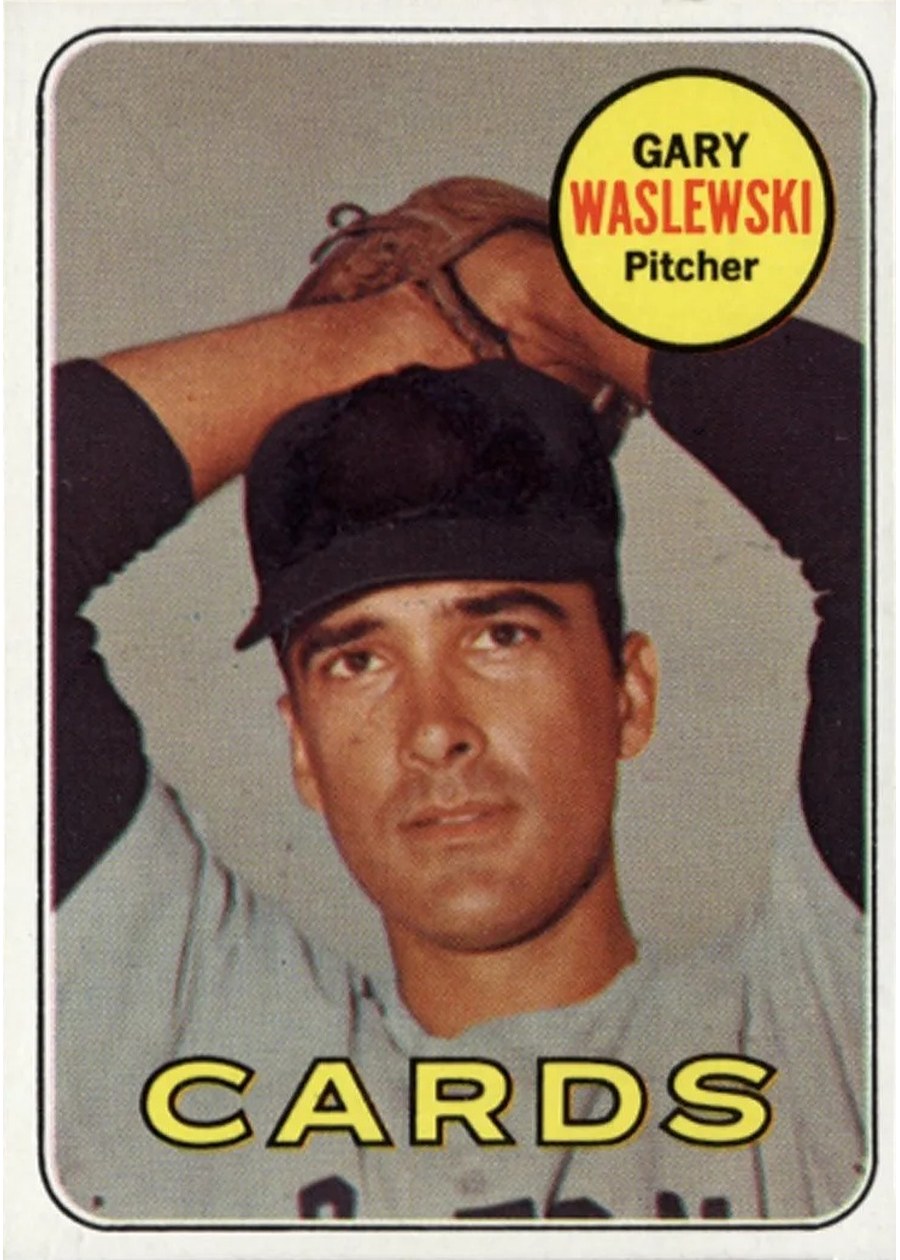 1969 Topps #438 Gary Waslewski, St. Louis Cardinals