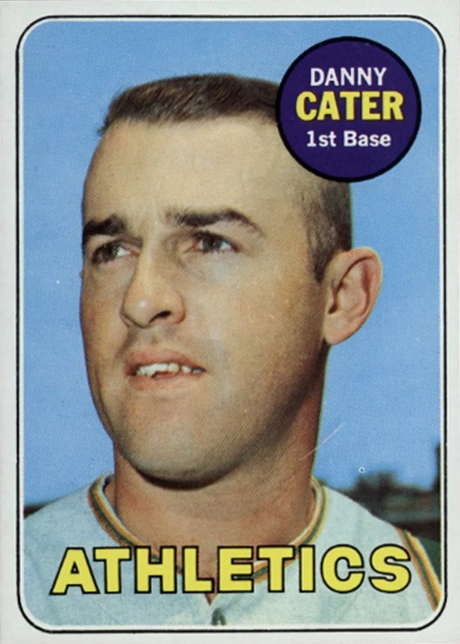 1969 Topps #44 Danny Cater, Oakland Athletics