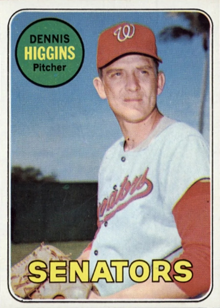 1969 Topps #441 Dennis Higgins, Washington Senators