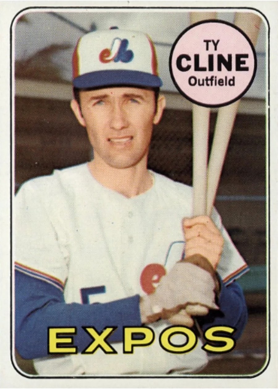1969 Topps #442 Ty Cline, Montreal Expos