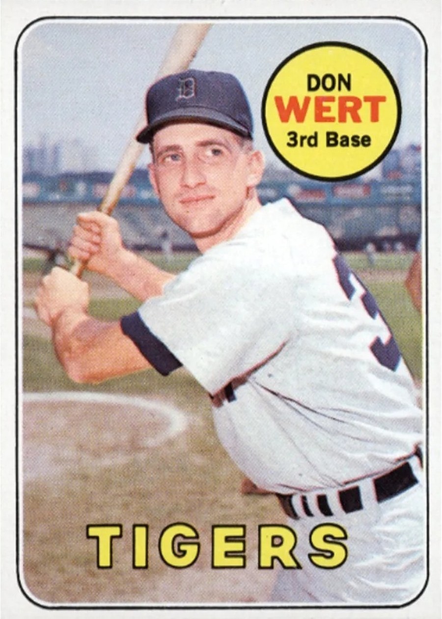 1969 Topps #443 Don Wert, Detroit Tigers