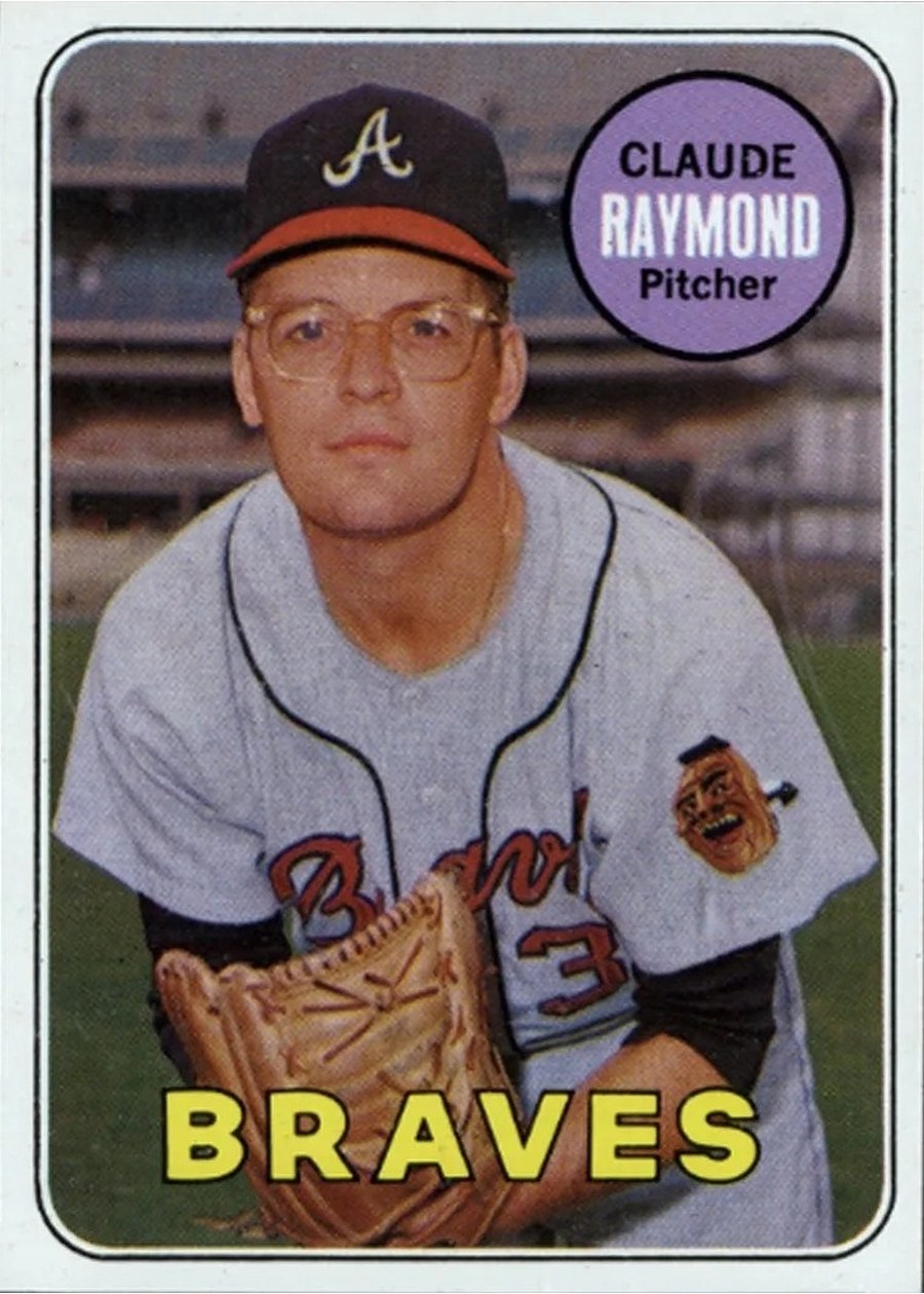 1969 Topps #446 Claude Raymond, Atlanta Braves