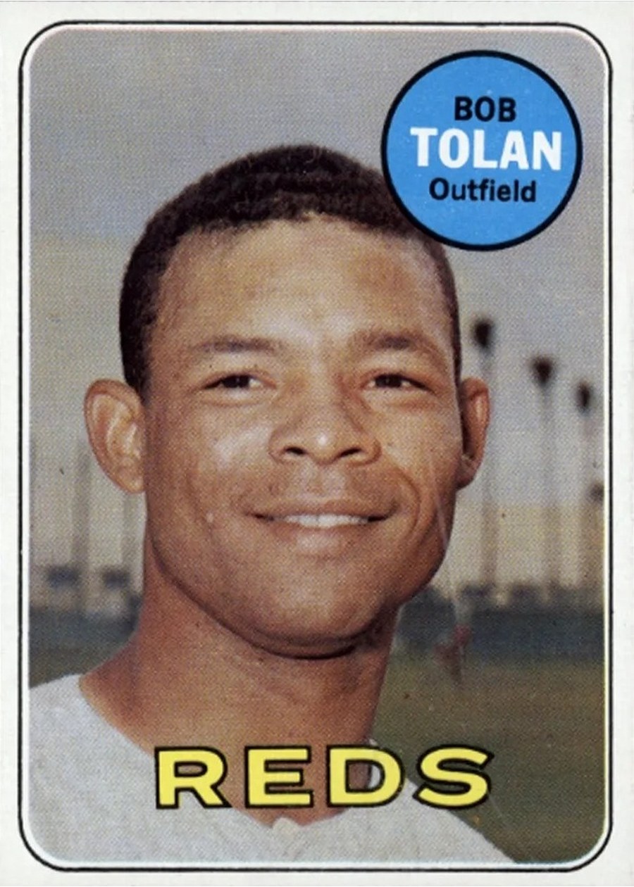 1969 Topps #448 Bob Tolan, Cincinnati Reds