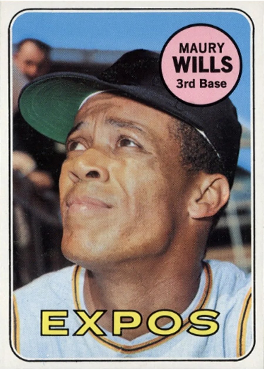 1969 Topps #45 Maury Wills, Montreal Expos