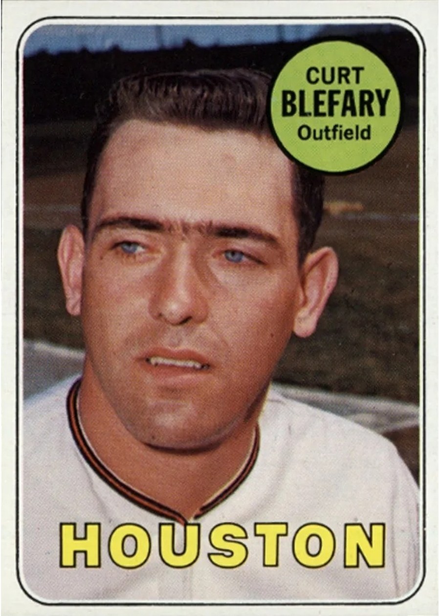 1969 Topps #458 Curt Blefary, Houston Astros