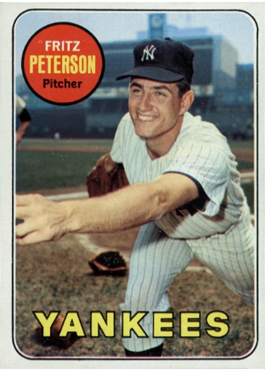 1969 Topps #46 Fritz Peterson, New York Yankees