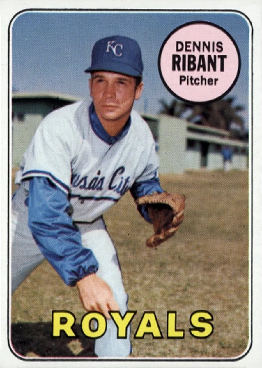 1969 Topps #463 Dennis Ribant, Kansas City Royals