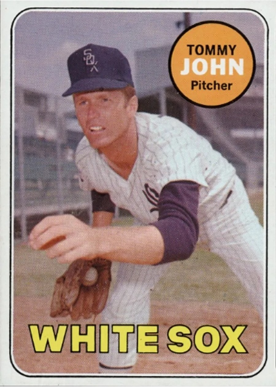 1969 Topps #465 Tommy John, Chicago White Sox