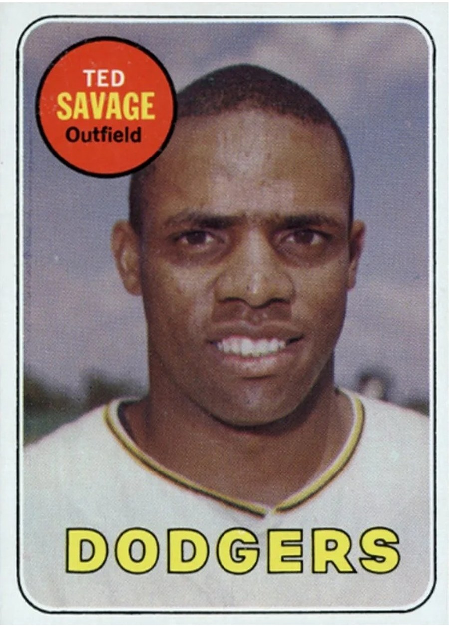 1969 Topps #471 Ted Savage, Los Angeles Dodgers