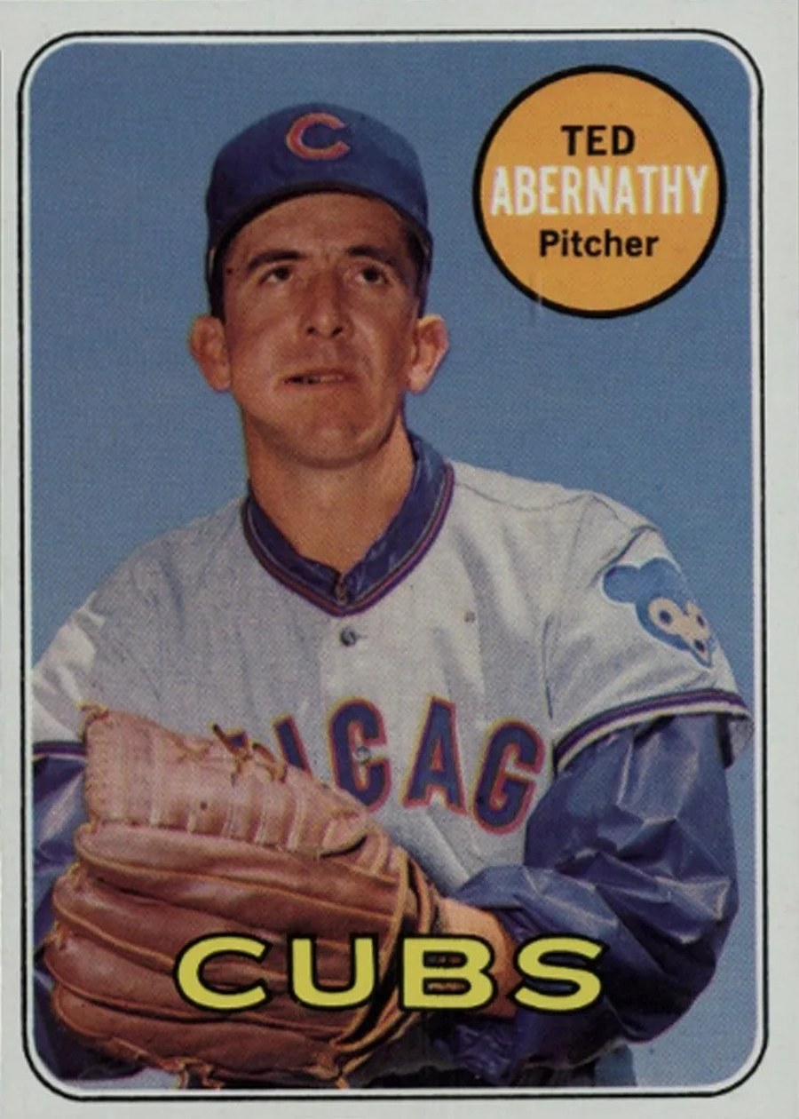 1969 Topps #483 Ted Abernathy, Chicago Cubs
