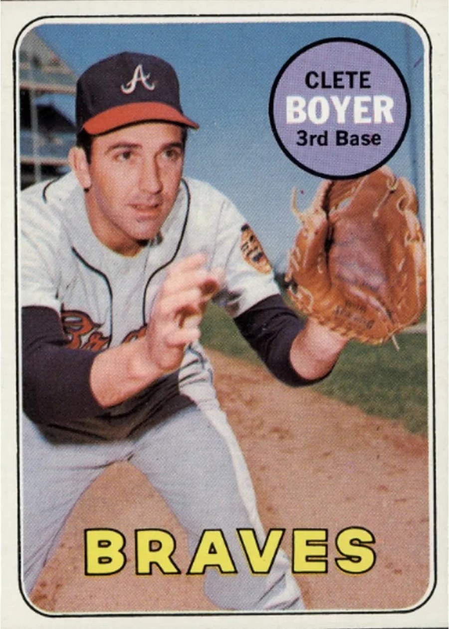 1969 Topps #489 Clete Boyer, Atlanta Braves