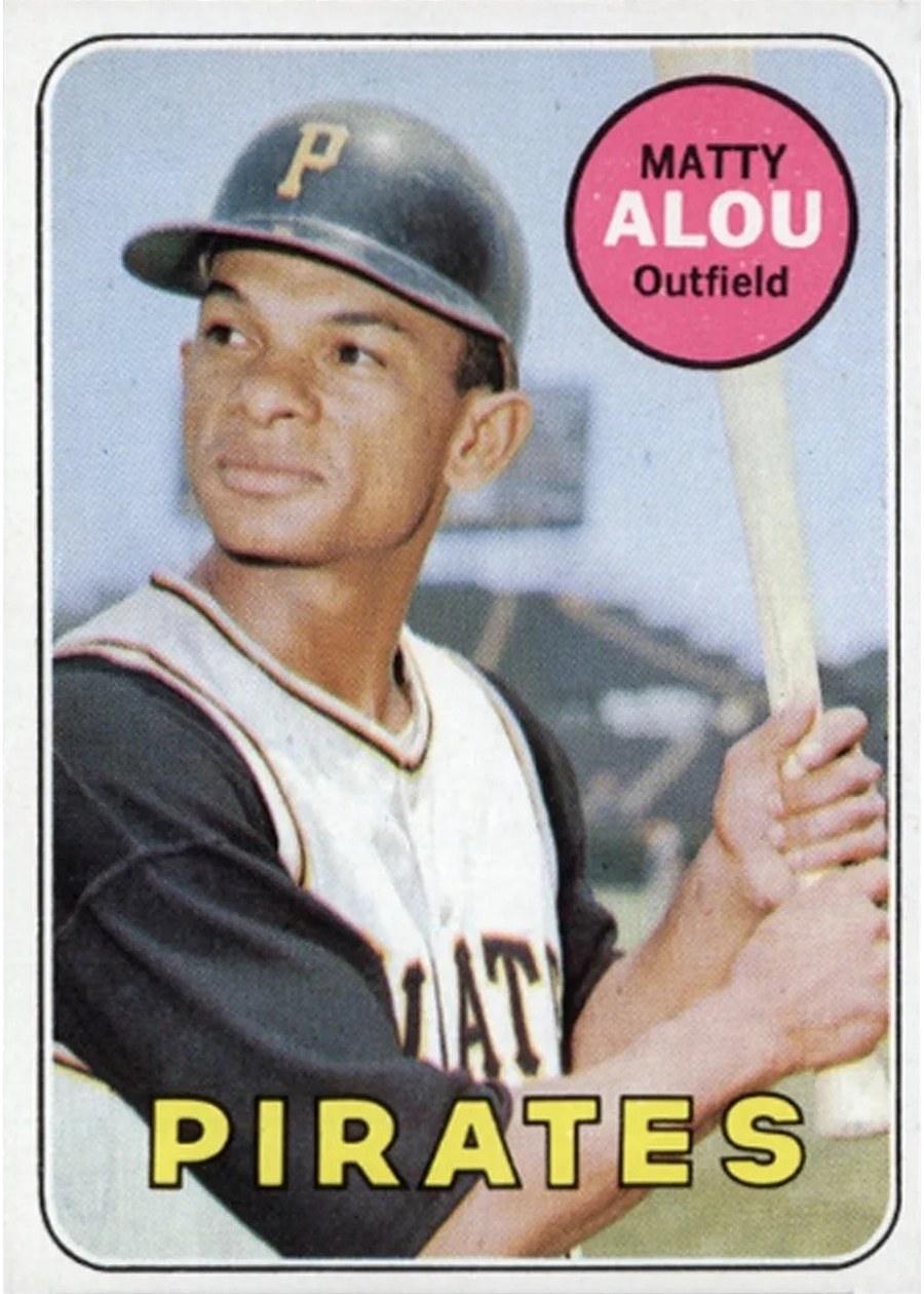 1969 Topps #490 Matty Alou, Pittsburgh Pirates