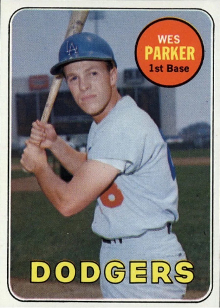 1969 Topps #493 Wes Parker, Los Angeles Dodgers