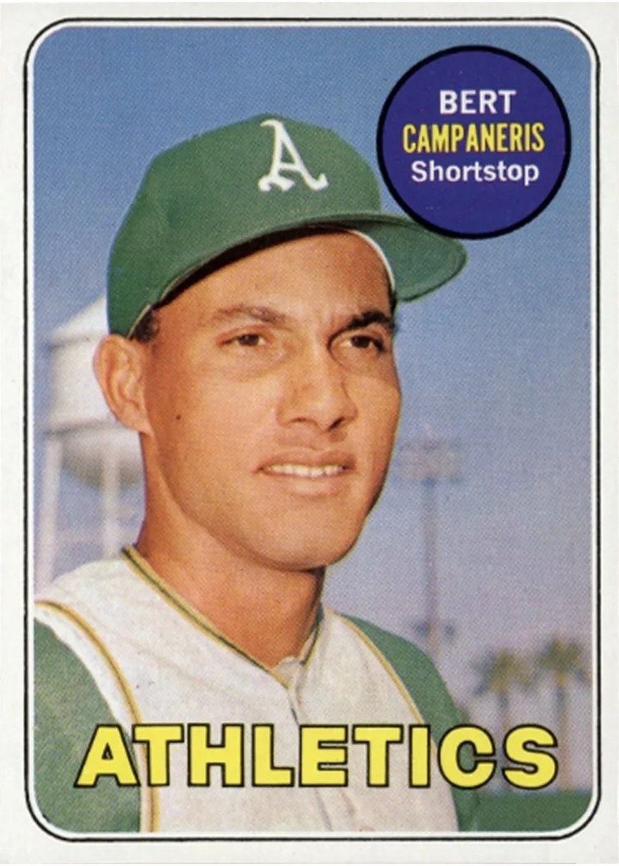 1969 Topps #495 Bert Campaneris, Oakland Athletics