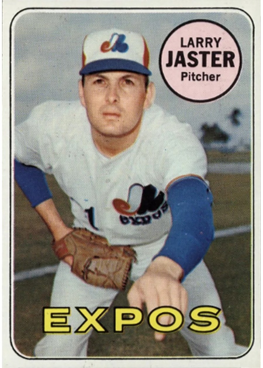 1969 Topps #496 Larry Jaster, Montreal Expos
