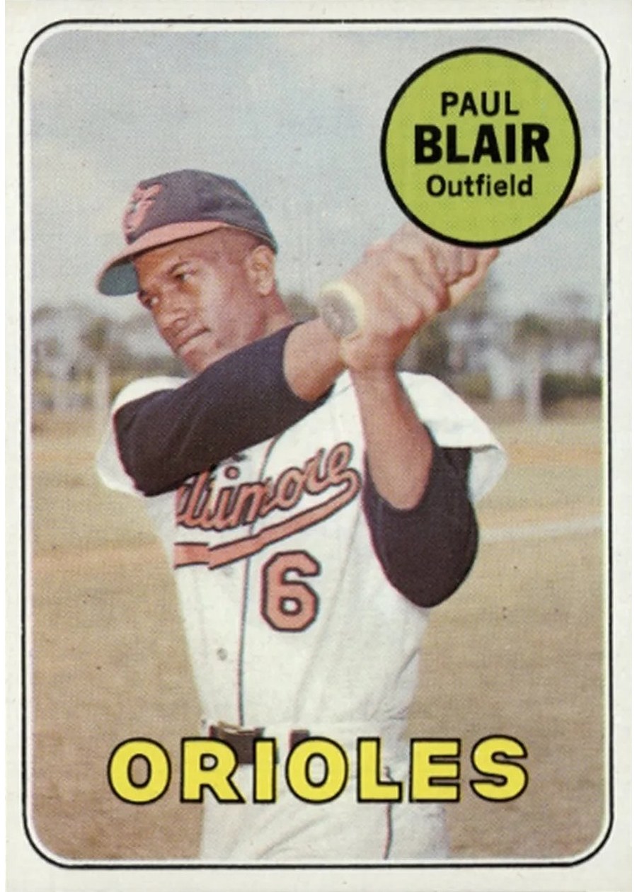1969 Topps #506 Paul Blair, Baltimore Orioles