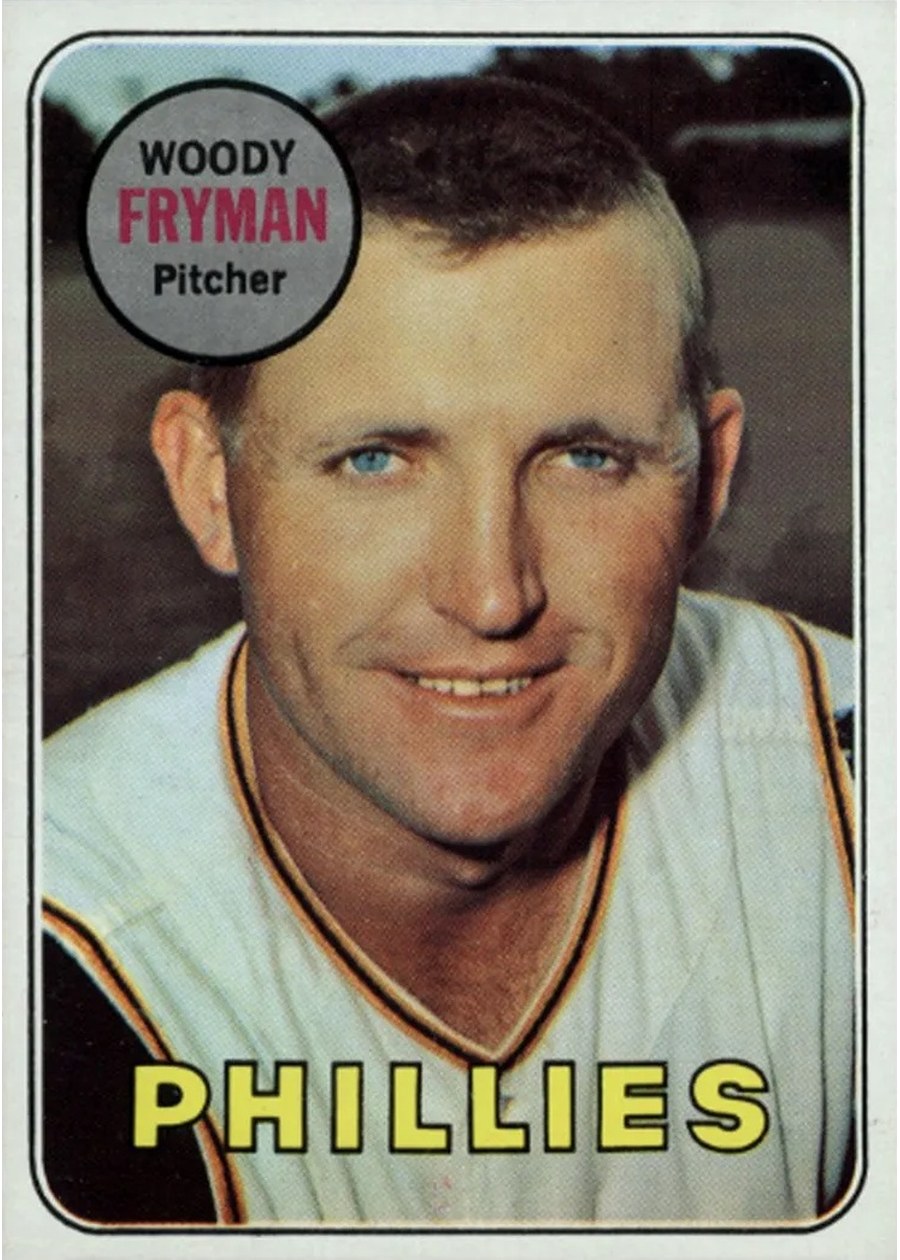 1969 Topps #51 Woody Fryman, Philadelphia Phillies