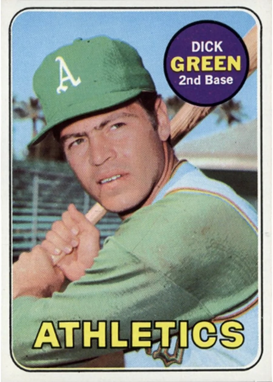 1969 Topps #515 Dick Green, Oakland Athletics