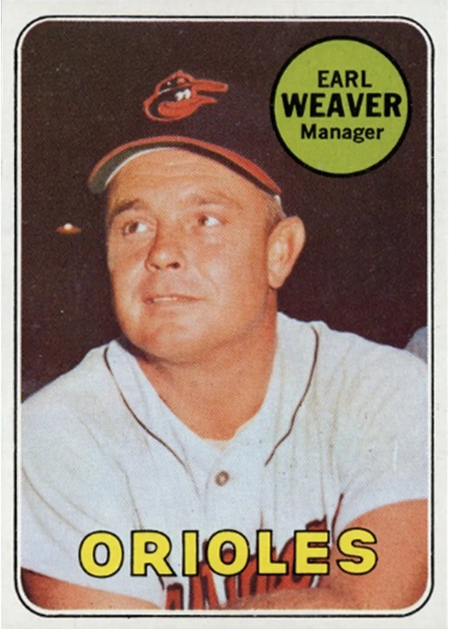 1969 Topps #516 Earl Weaver, Baltimore Orioles