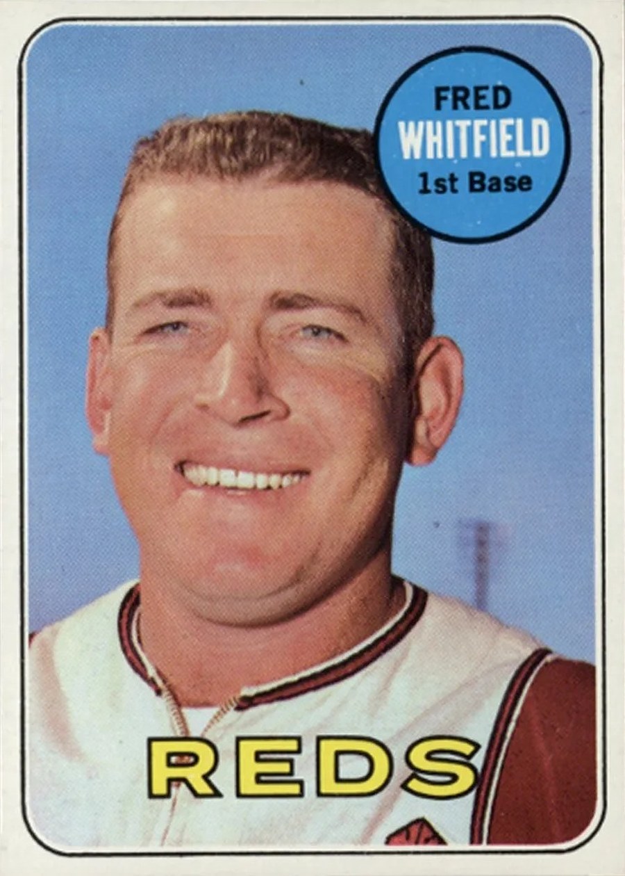 1969 Topps #518 Fred Whitfield, Cincinnati Reds