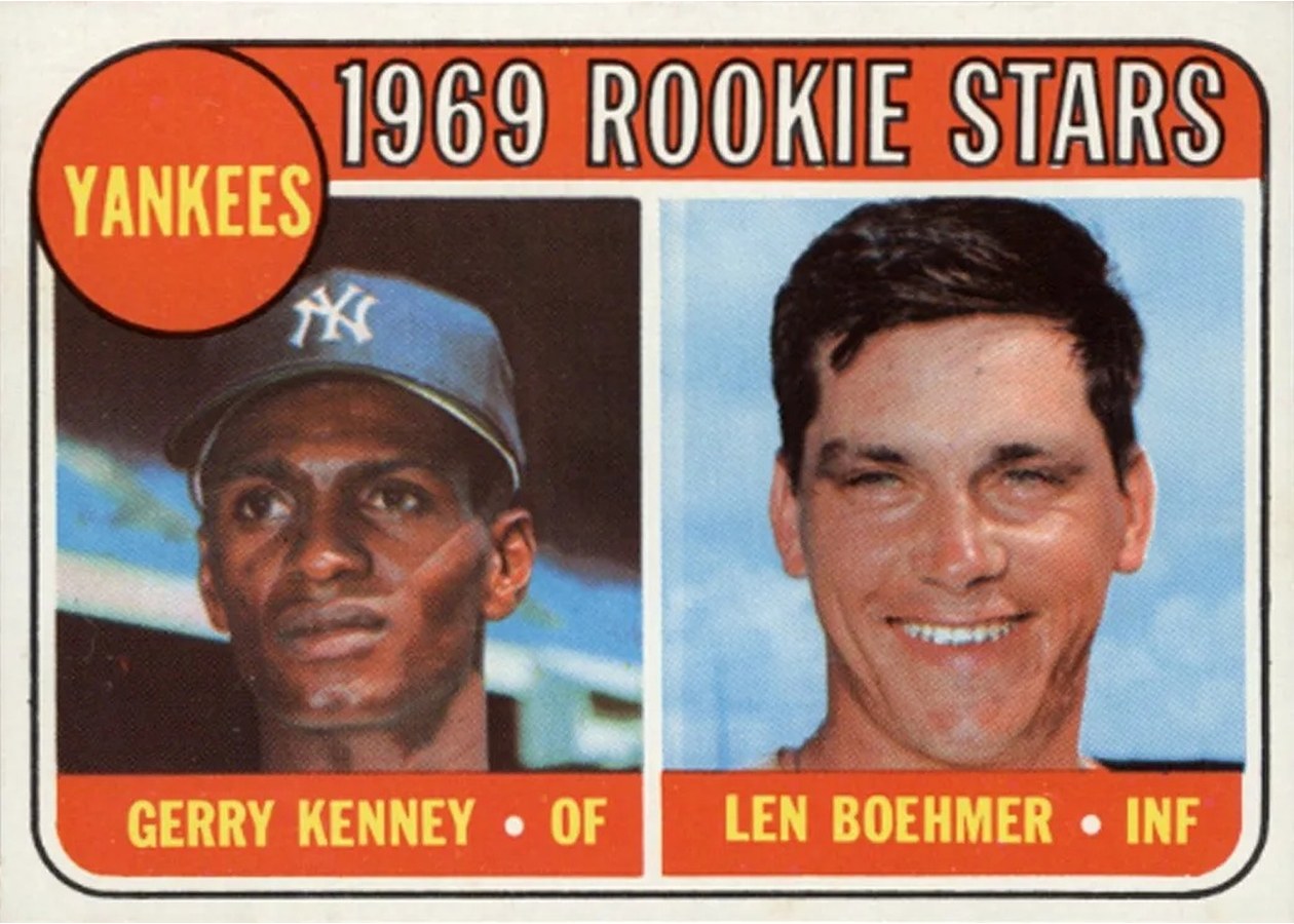1969 Topps #519 Yankees 1969 Rookie Stars, New York Yankees