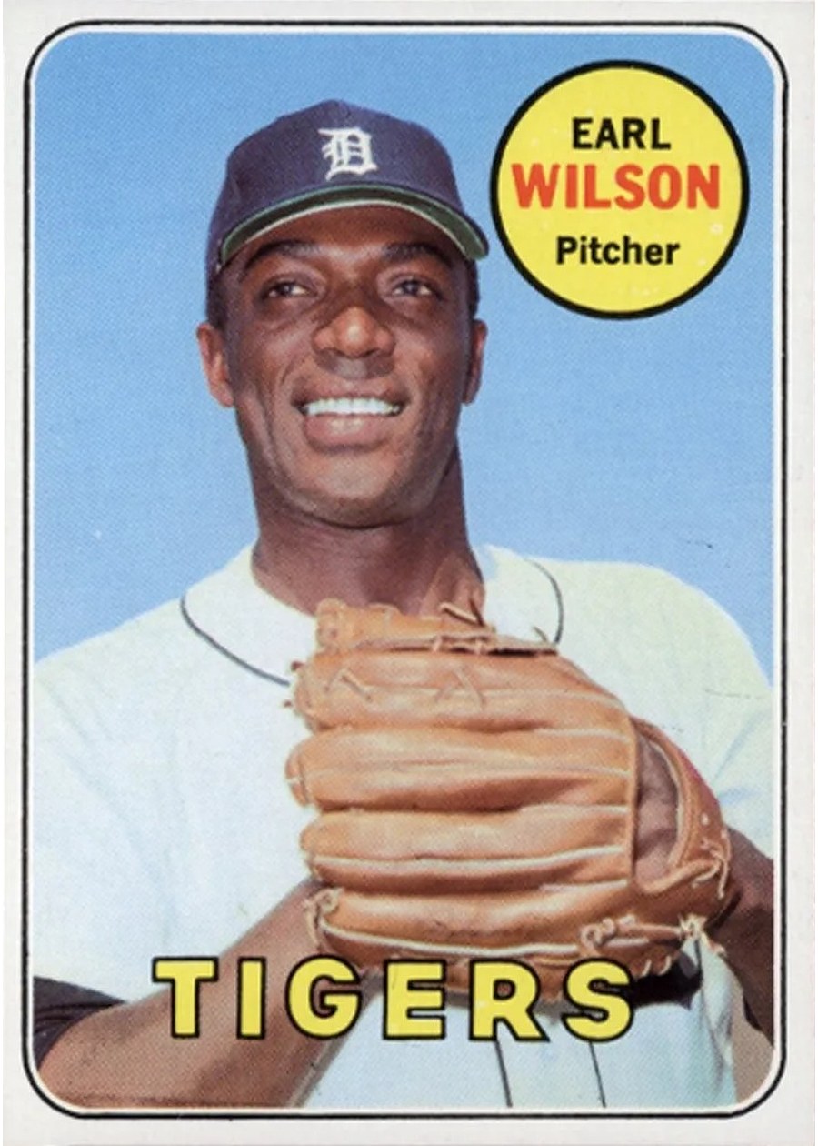 1969 Topps #525 Earl Wilson, Detroit Tigers