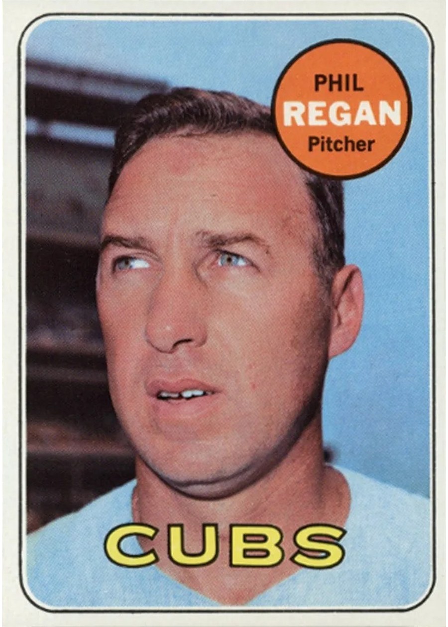 1969 Topps #535 Phil Regan, Chicago Cubs