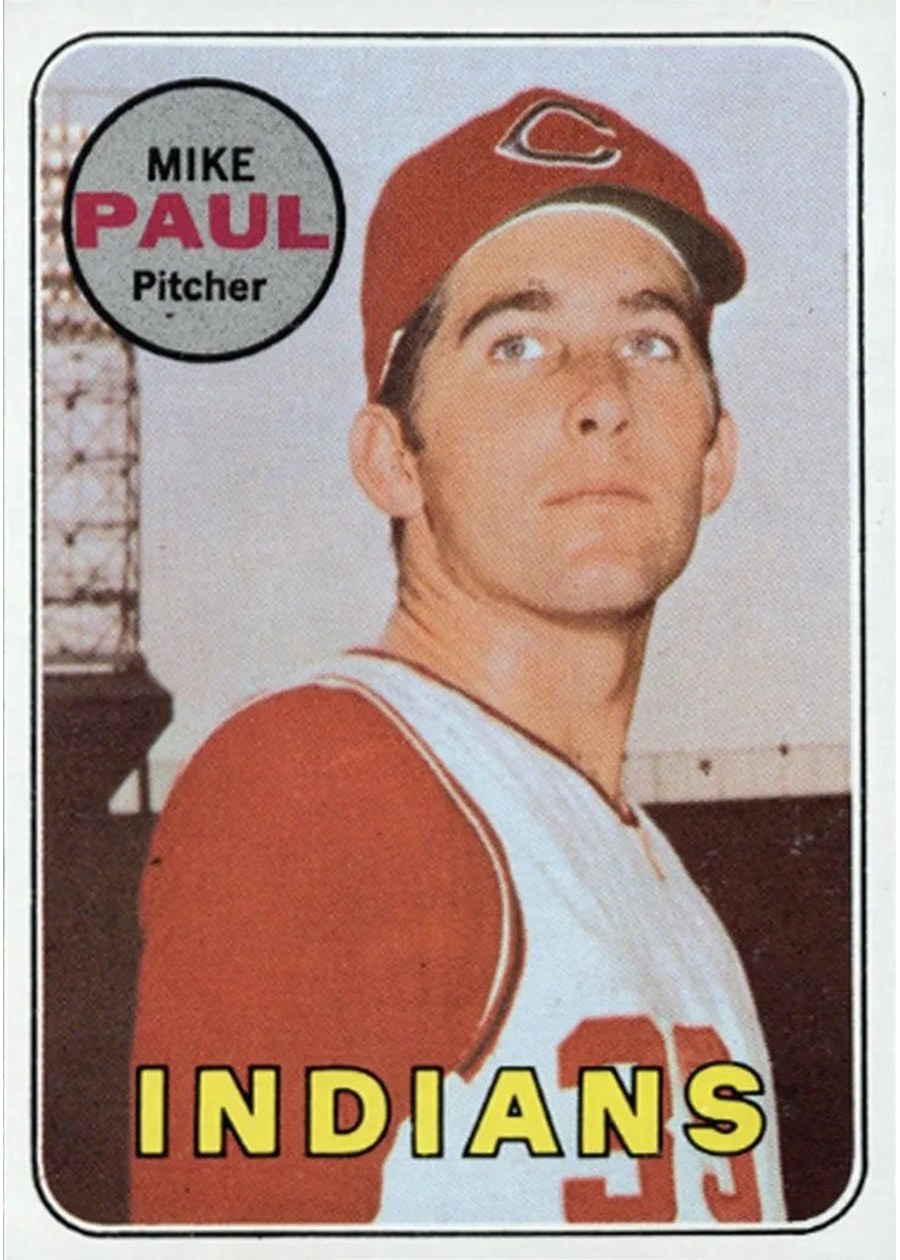 1969 Topps #537 Mike Paul, Cleveland Indians