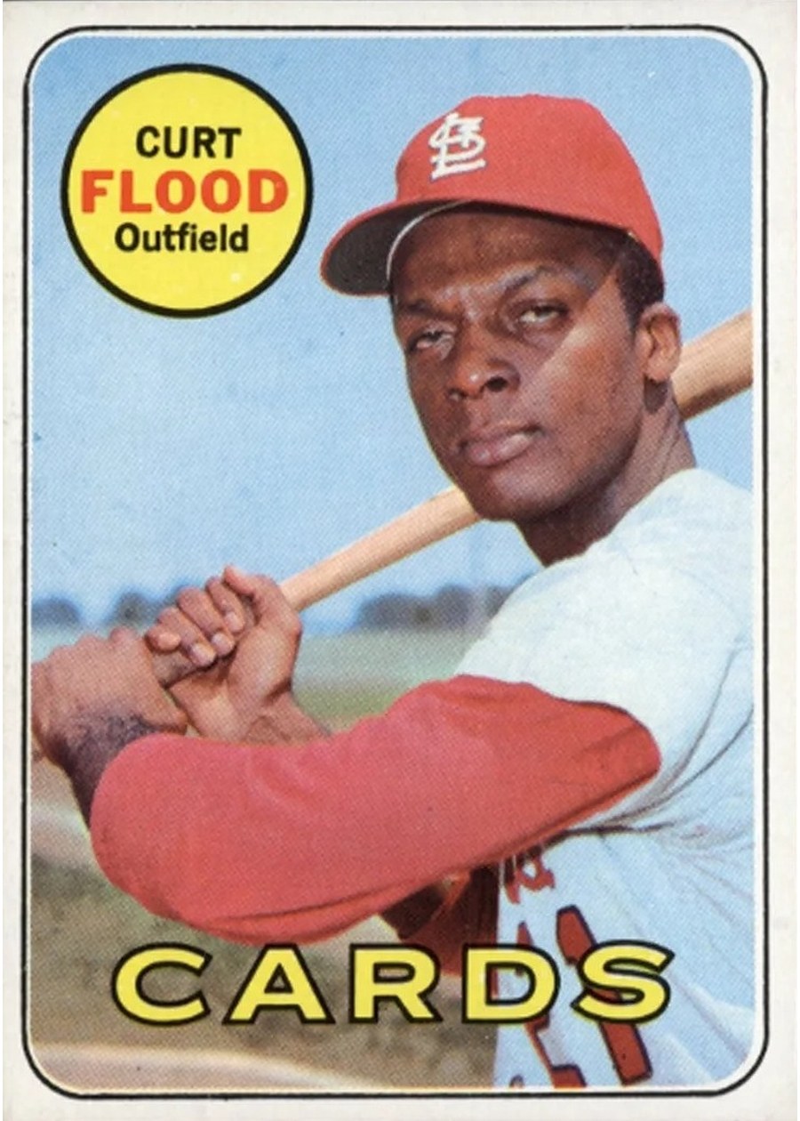 1969 Topps #540 Curt Flood, St. Louis Cardinals