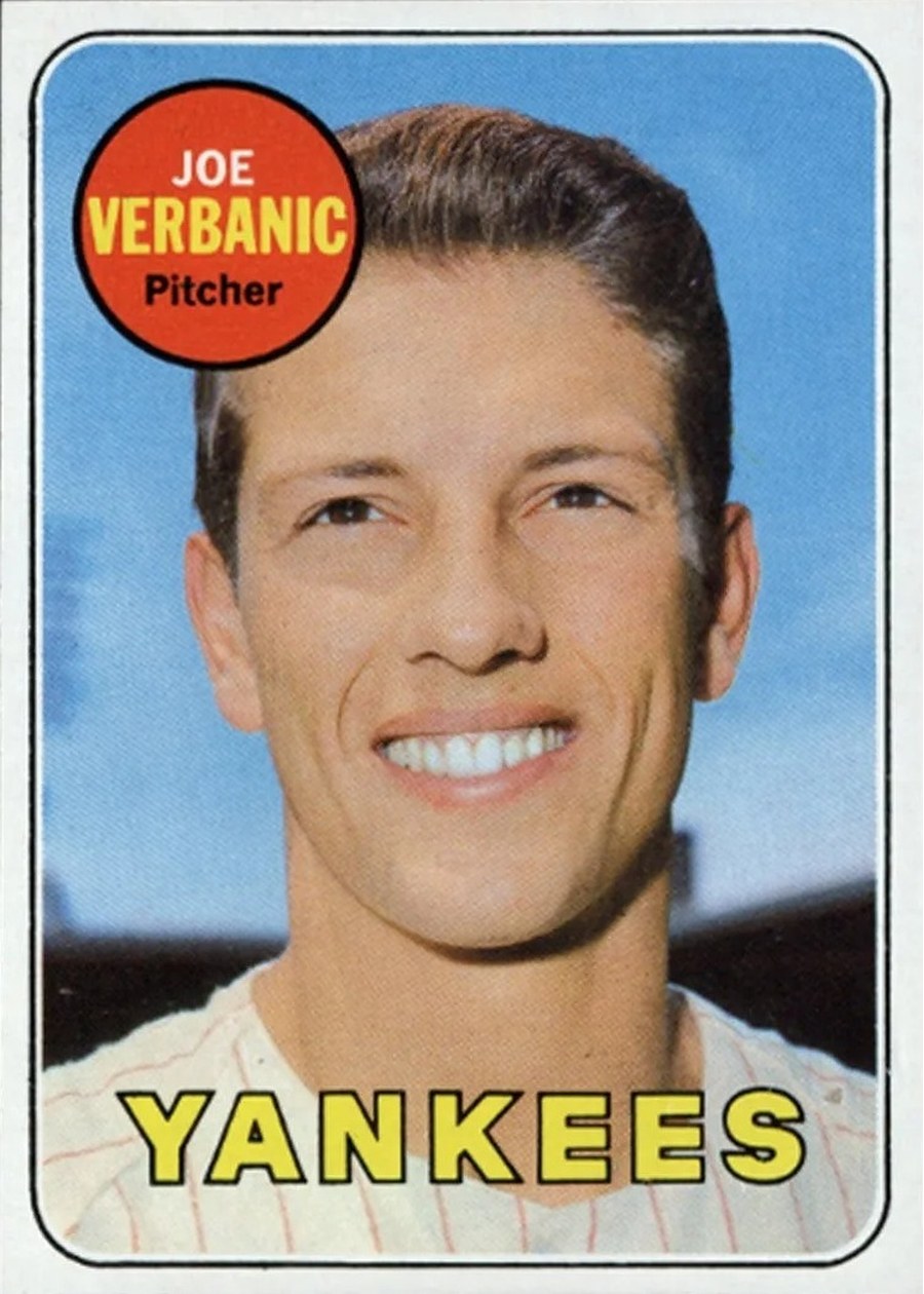 1969 Topps #541 Joe Verbanic, New York Yankees