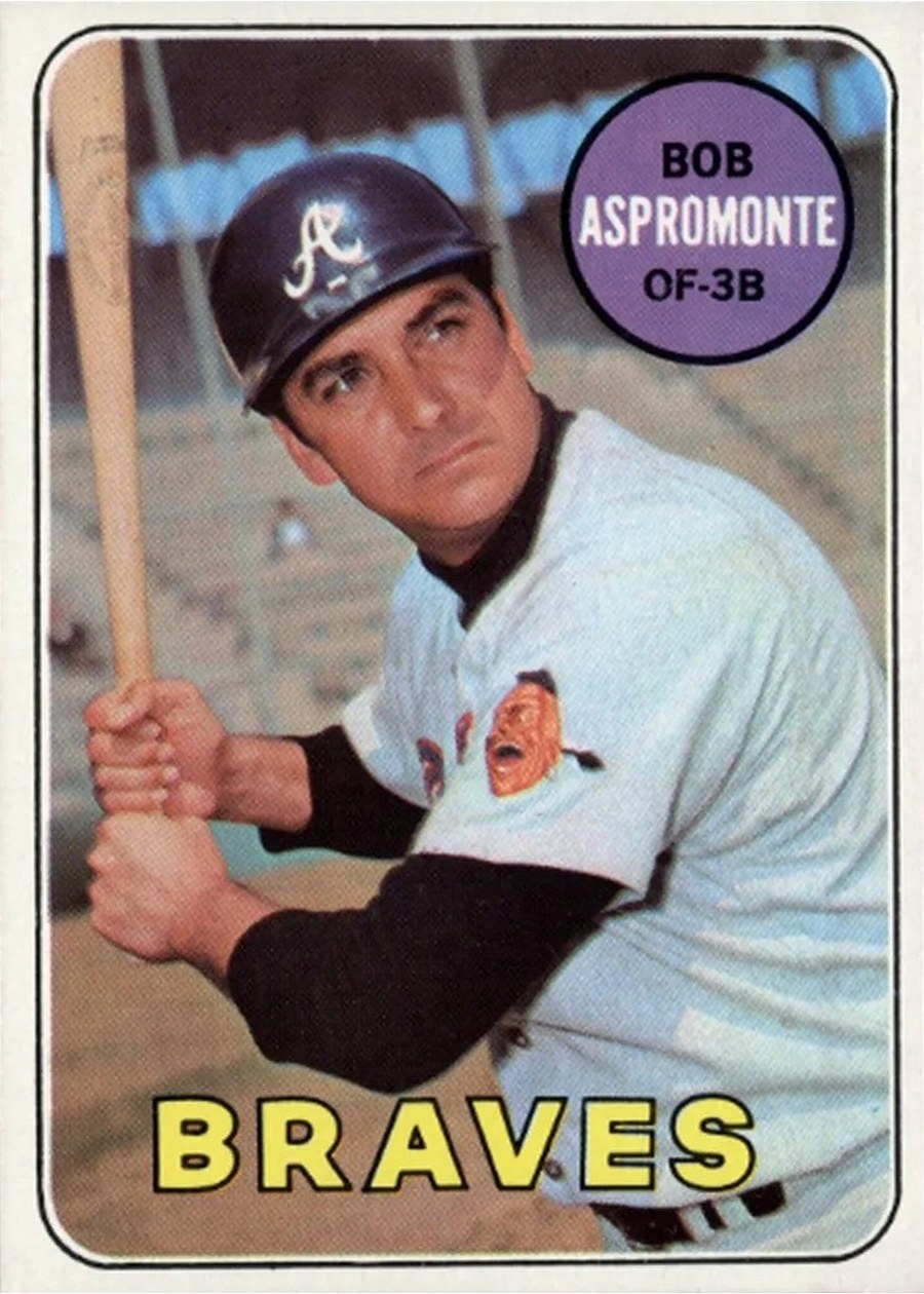 1969 Topps #542 Bob Aspromonte, Atlanta Braves