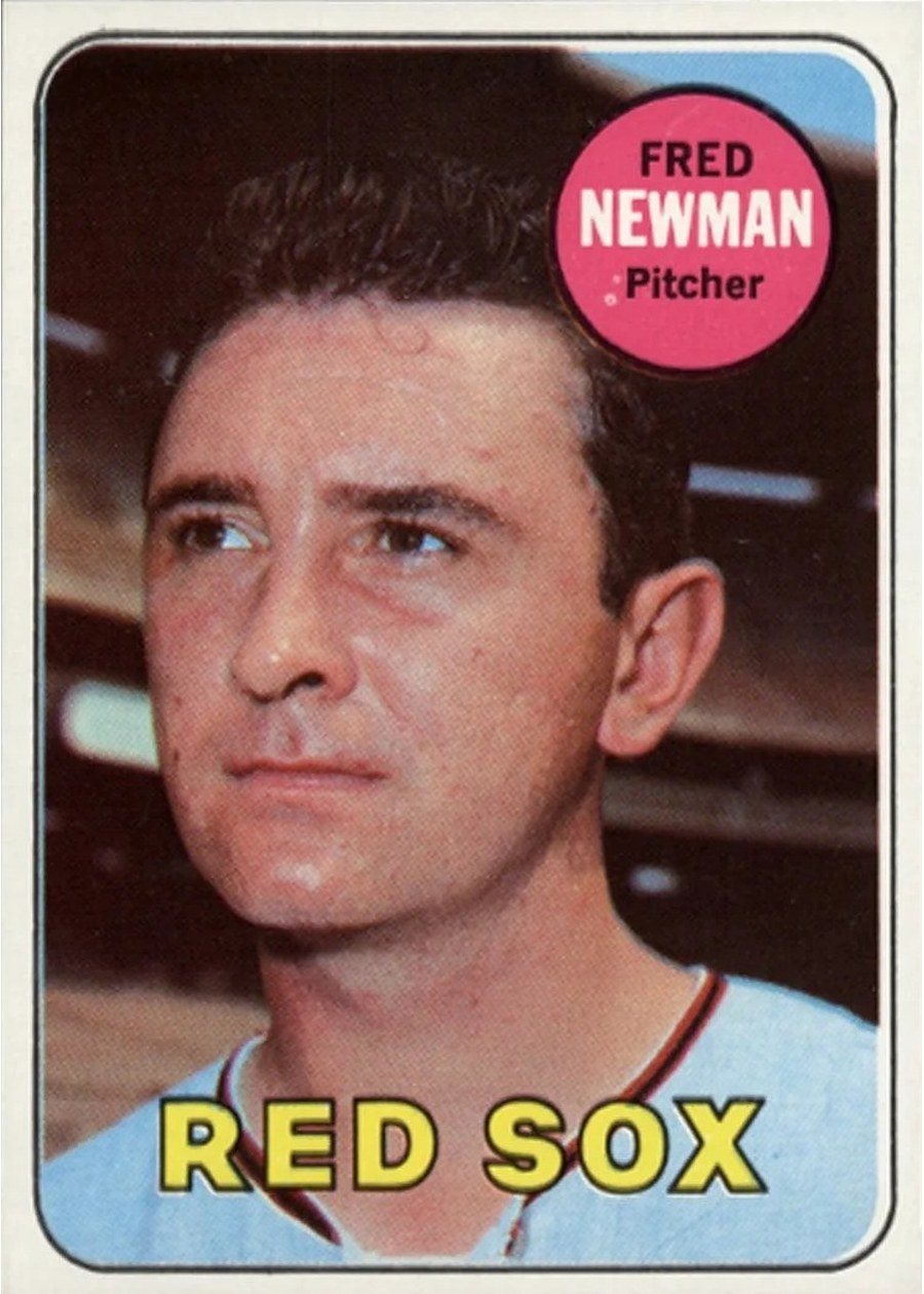 1969 Topps #543 Fred Newman, Boston Red Sox