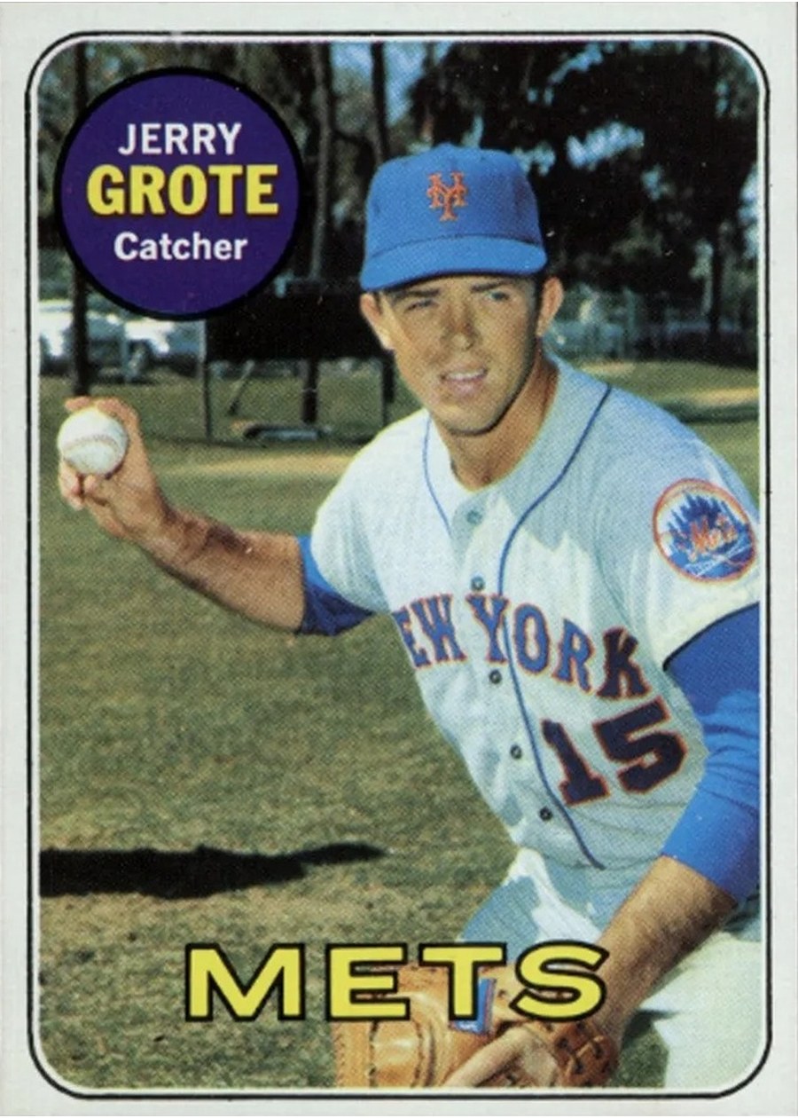 1969 Topps #55 Jerry Grote, New York Mets