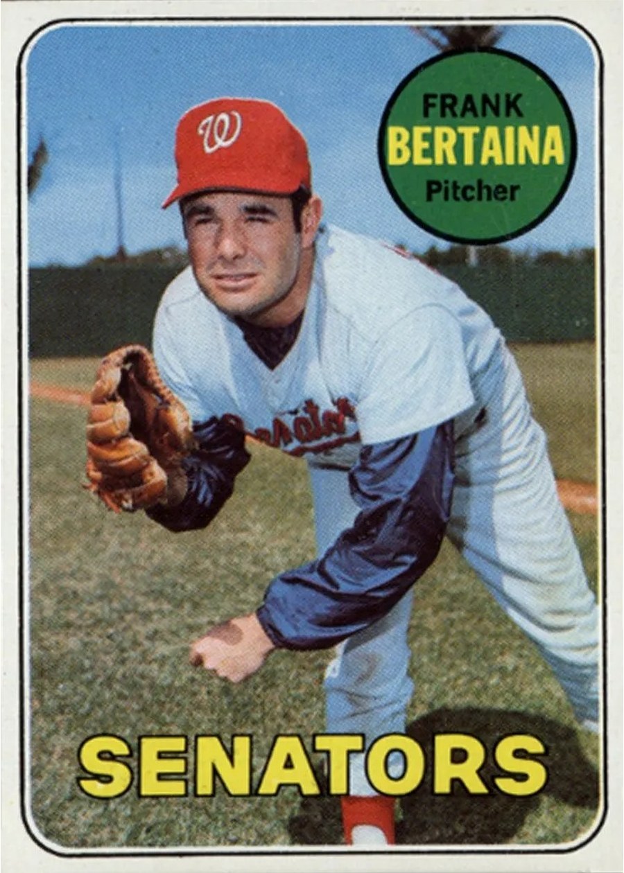 1969 Topps #554 Frank Bertaina, Washington Senators