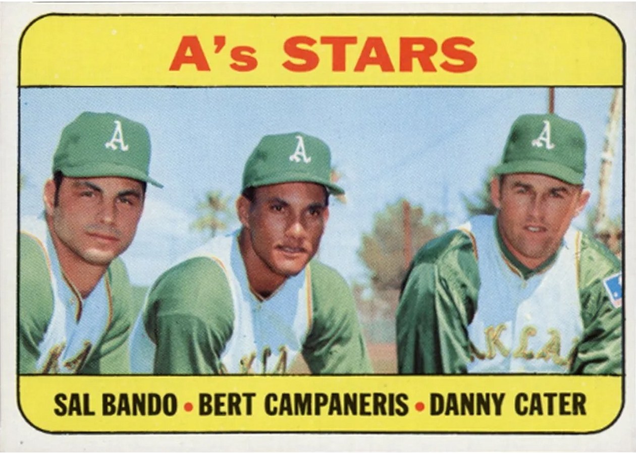 1969 Topps #556 A's Stars, Oakland Athletics