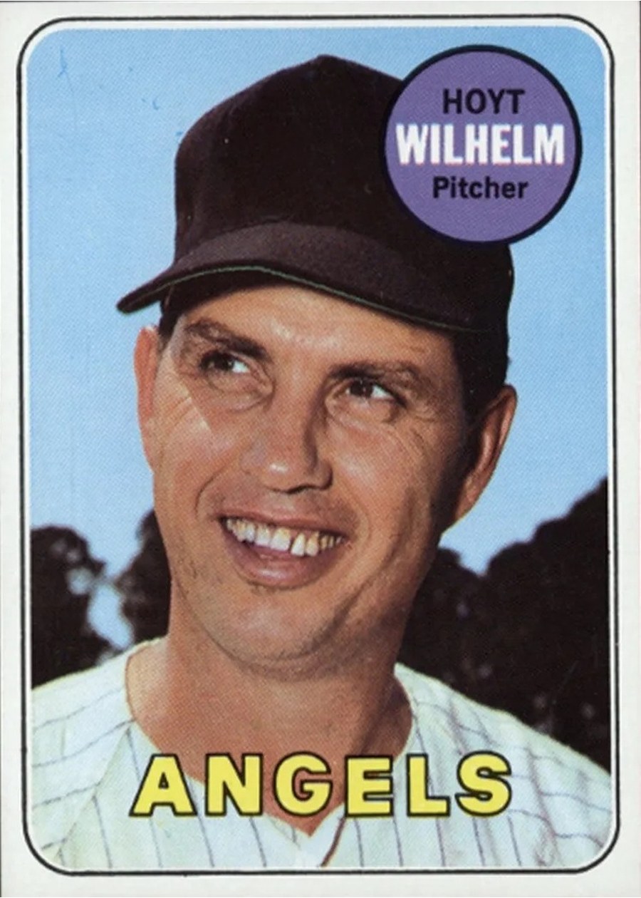1969 Topps #565 Hoyt Wilhelm, California Angels