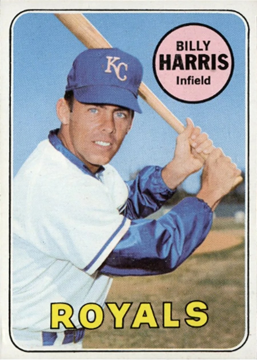1969 Topps #569 Billy Harris, Kansas City Royals
