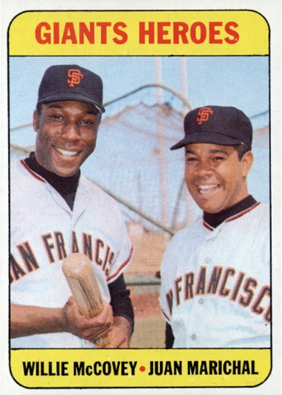 1969 Topps #572 Giants Heroes, San Francisco Giants