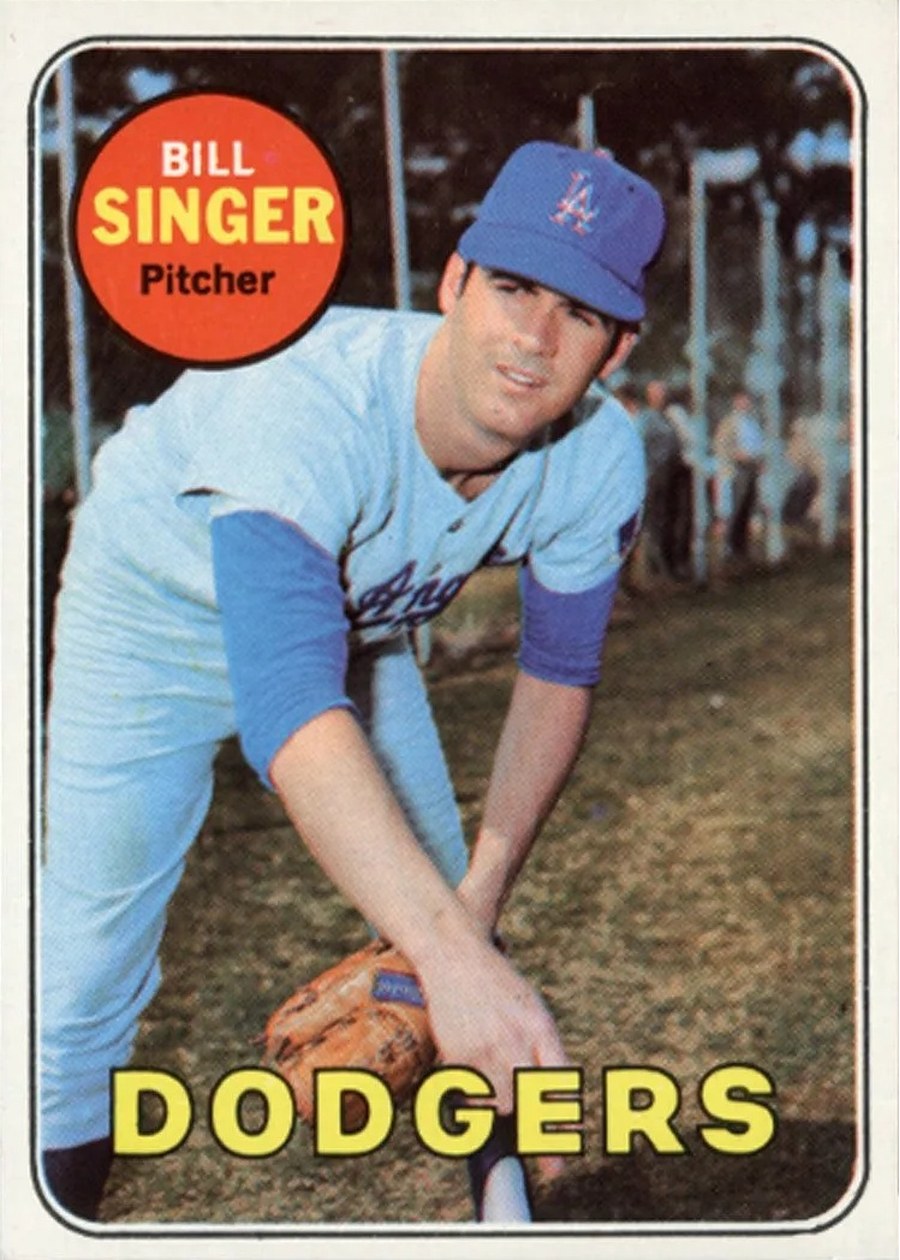 1969 Topps #575 Bill Singer, Los Angeles Dodgers